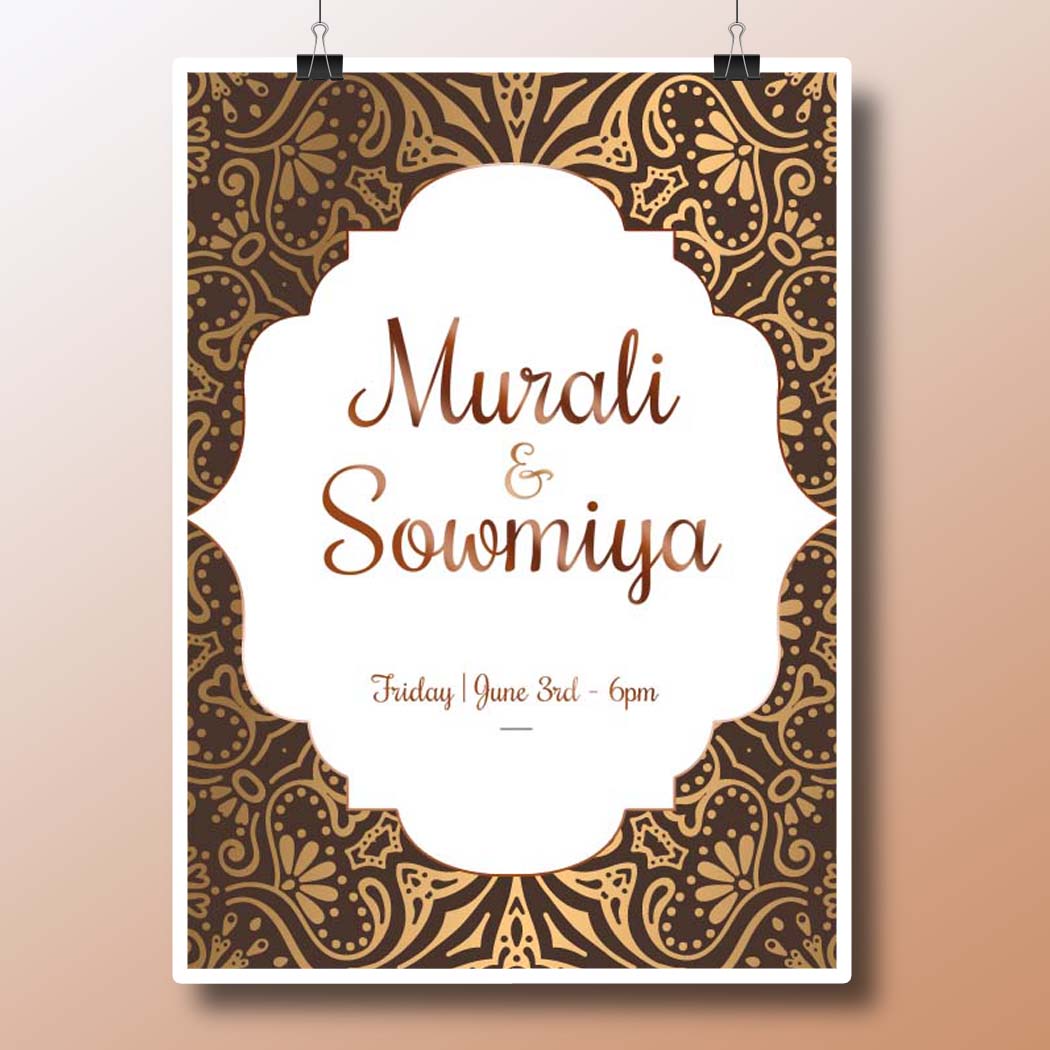 Wedding Invitation PSD Templates