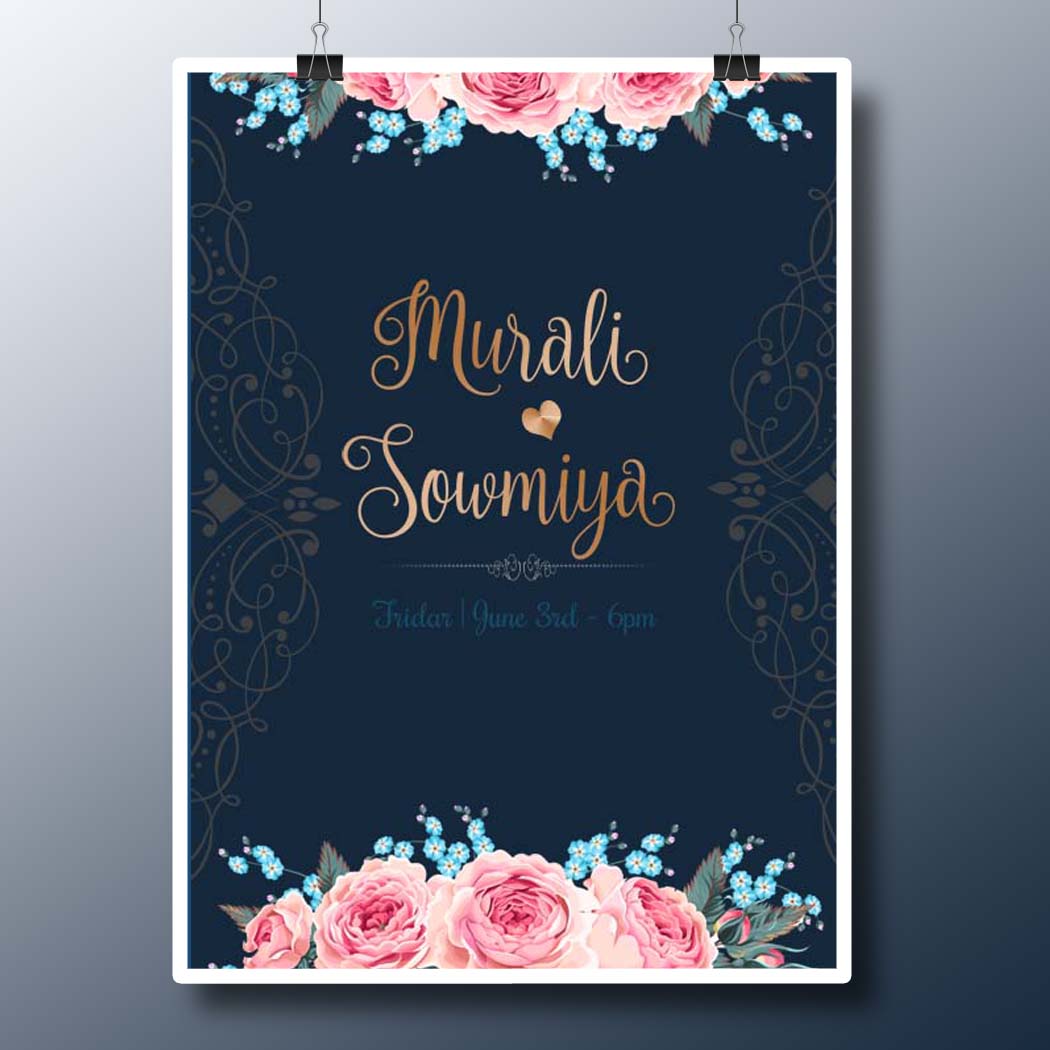 Wedding Invitation PSD Templates