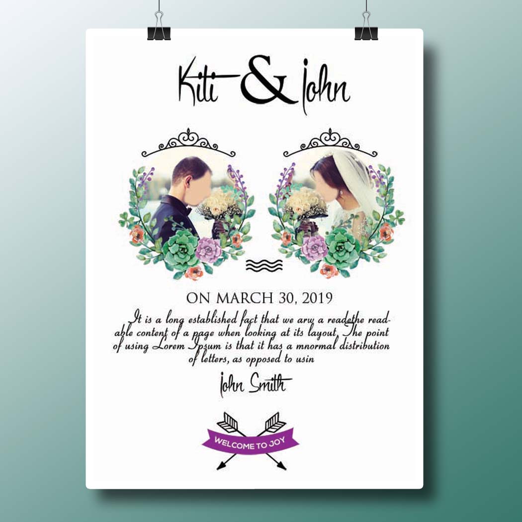 Wedding Invitation PSD Templates