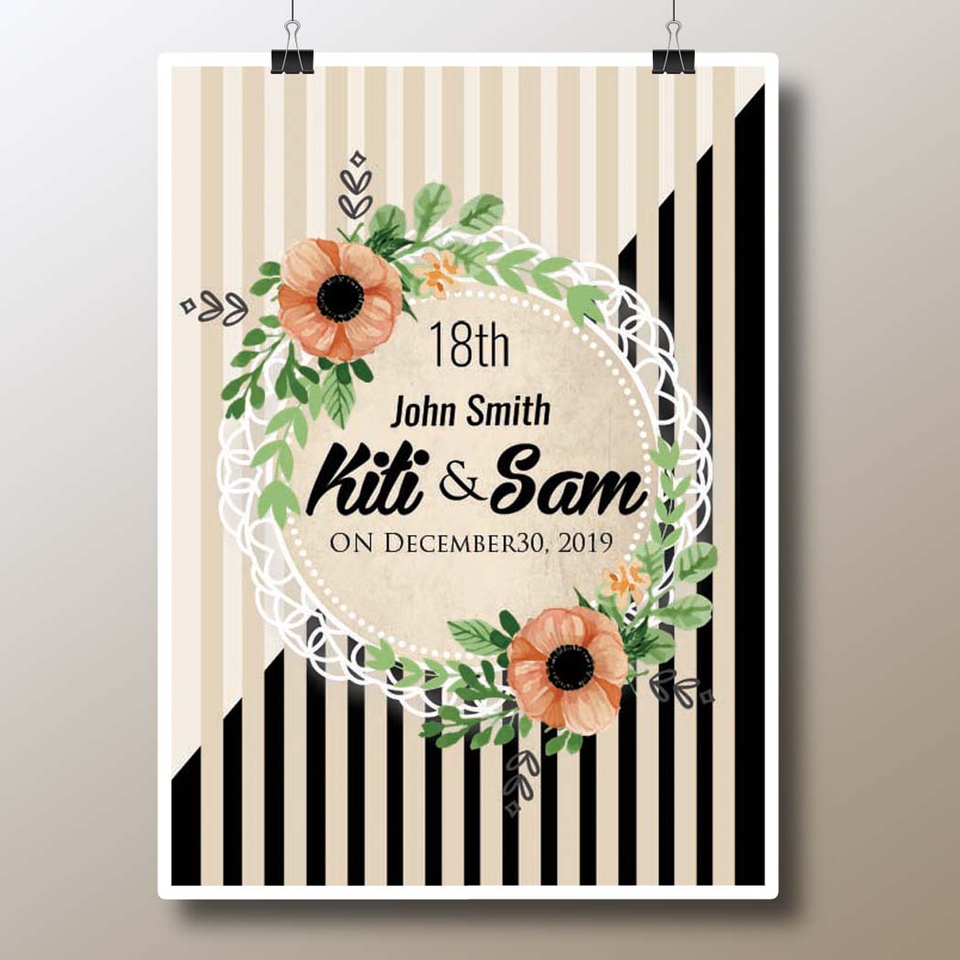 Wedding Invitation PSD Templates