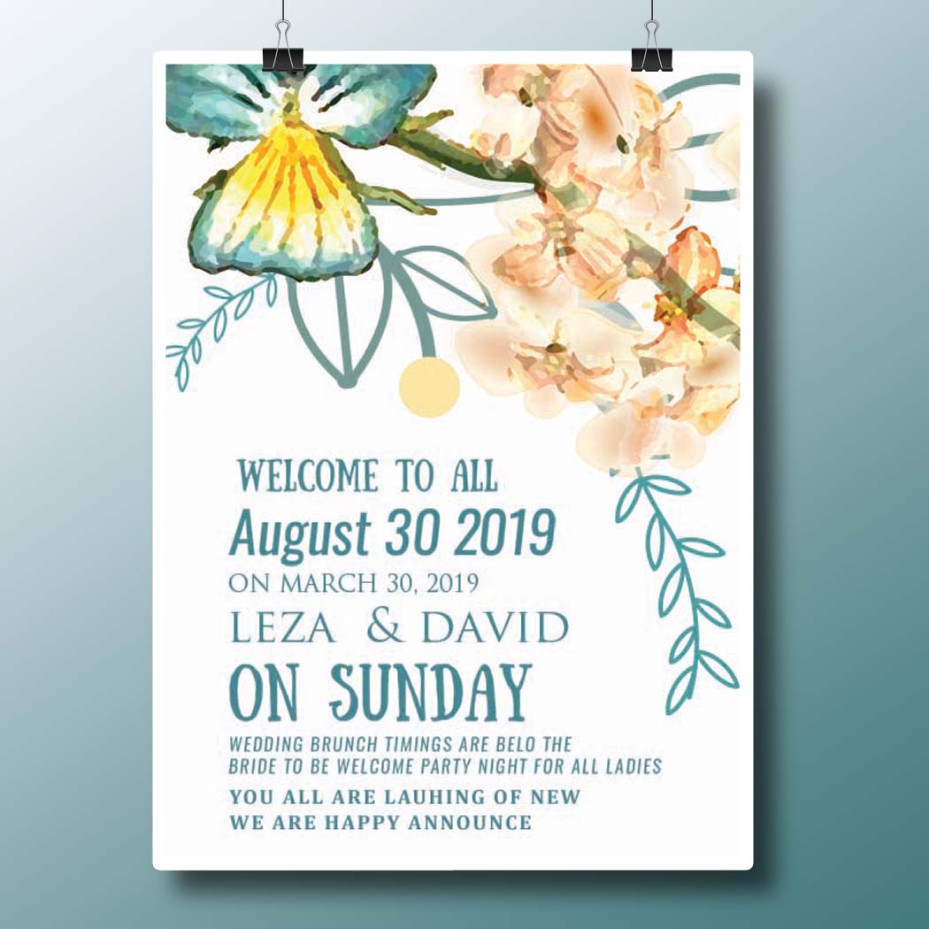 Wedding Invitation PSD Templates