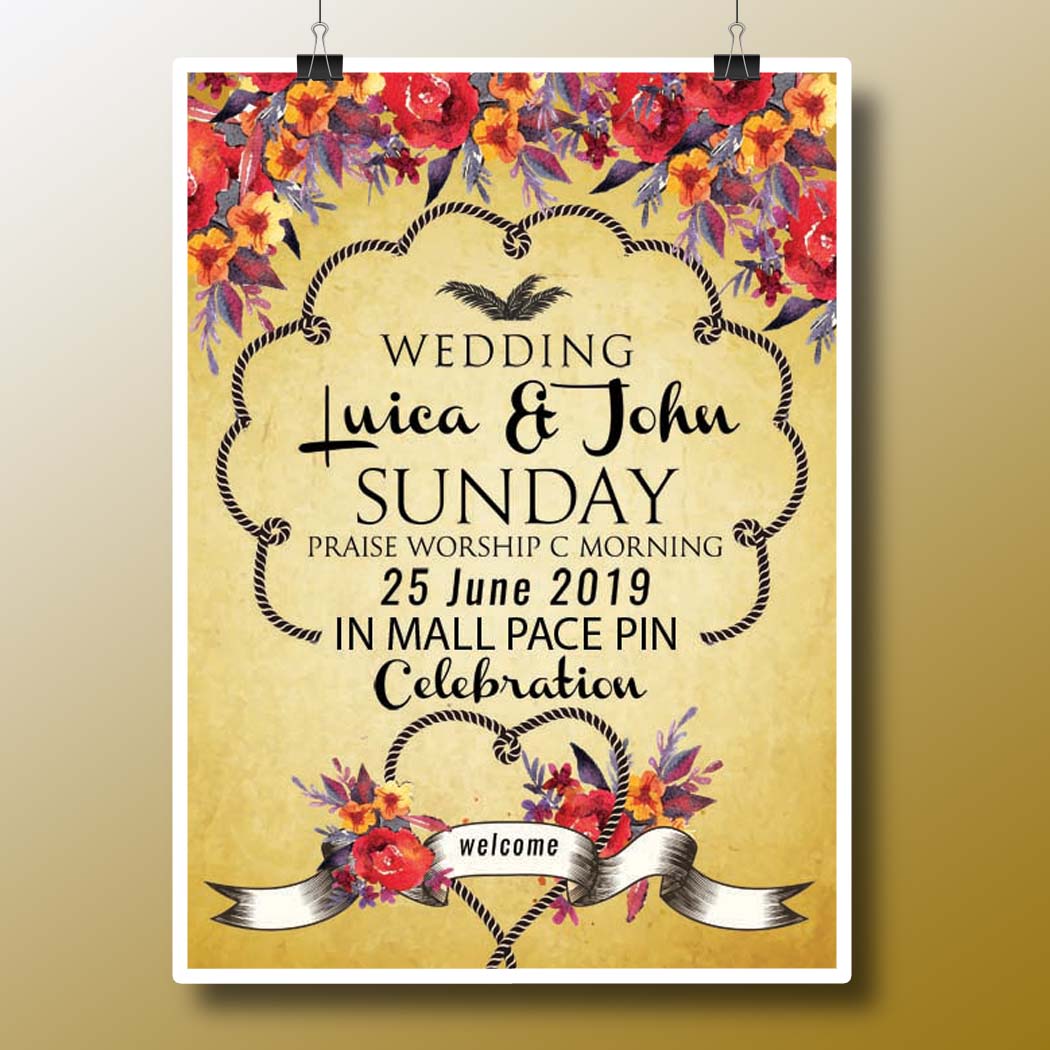 Wedding Invitation PSD Templates