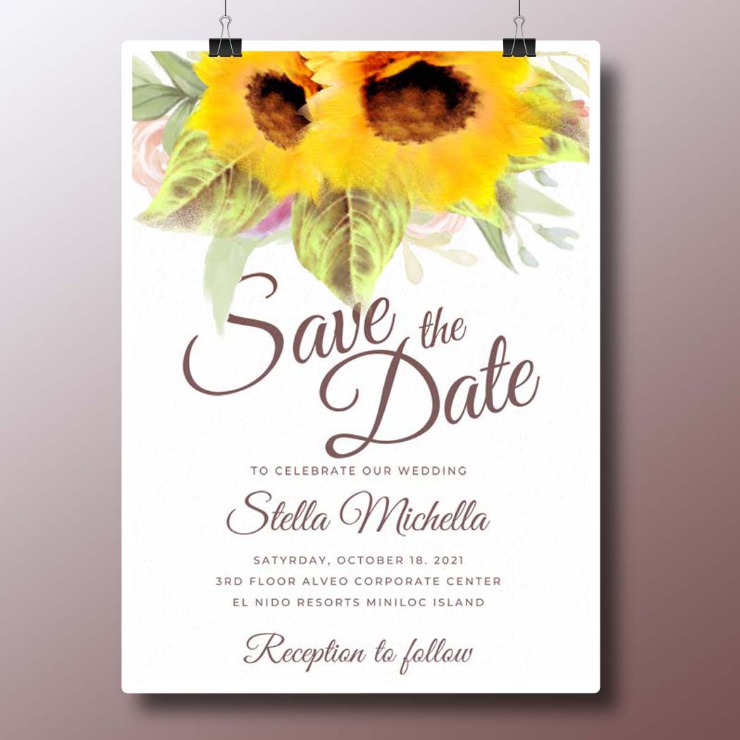 Wedding Invitation PSD Templates