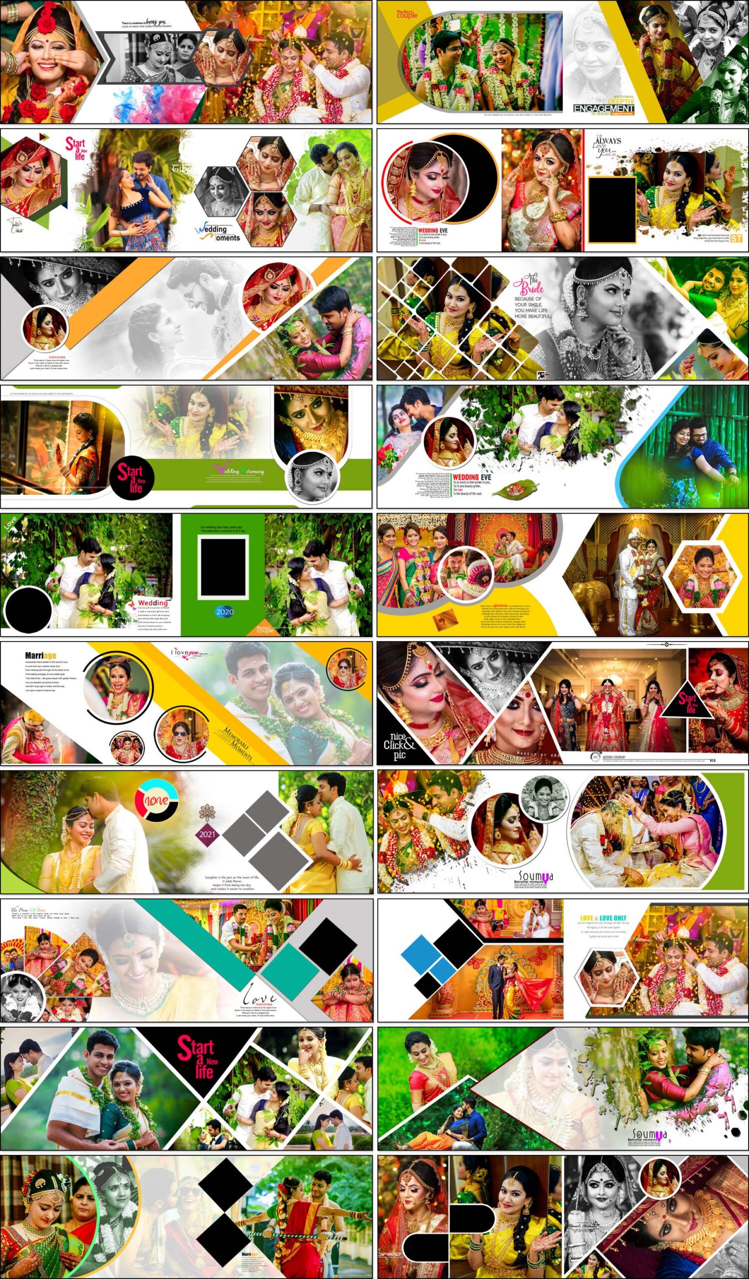 Indian Wedding Album 12x36 DM Designs