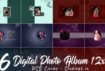 16 Digital Photo Album 12x18 PSD Covers Free Download
