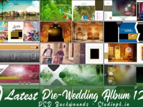 20 Latest Pre-Wedding Album 12x36 PSD Backgrounds