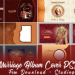 20 Marriage Album Cover PSD Designs Free Download