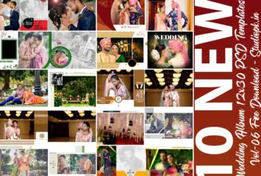 New Wedding Album 12x30 PSD Templates Vol-06 Free Download