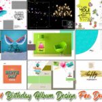 15x24 Birthday Album Design Free Download
