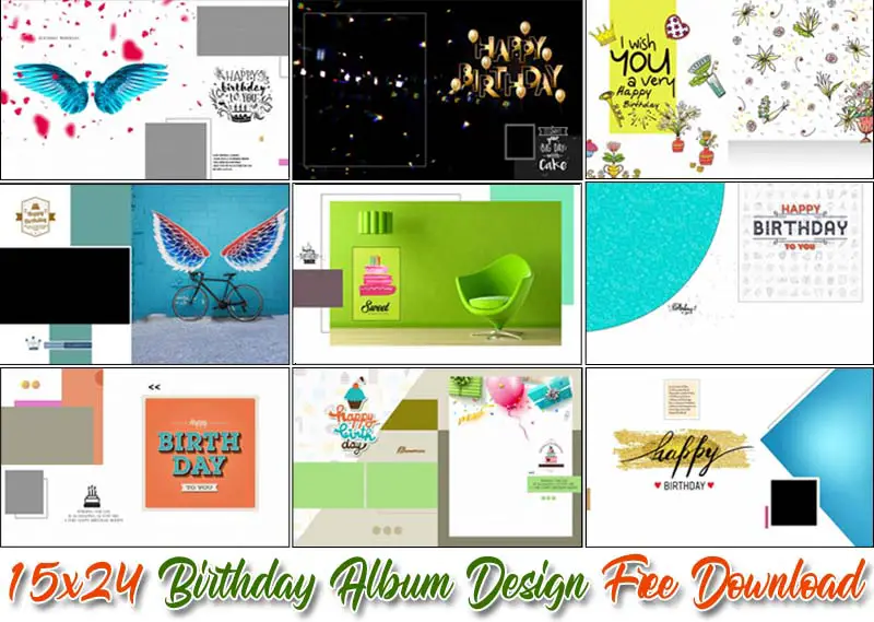 15x24 Birthday Album Design