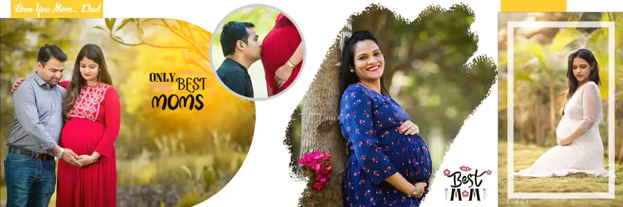 Maternity Photo Album 12x36 PSD Designs