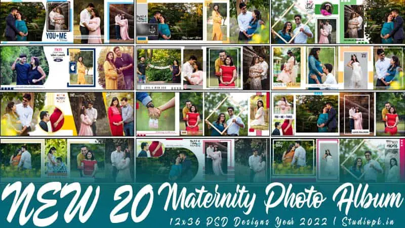 New 20 Maternity Photo Album 12x36 PSD Designs Year 2022