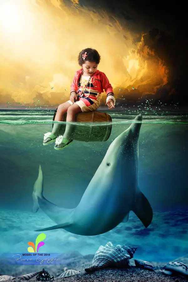 Baby Studio Background PSD 2024