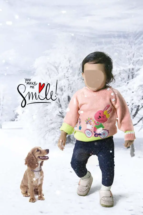 Baby Studio Background PSD 2024
