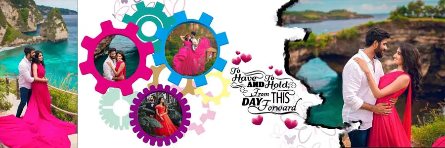 Creative 2021 Pre-Wedding Photo Album 12x36 PSD Designs