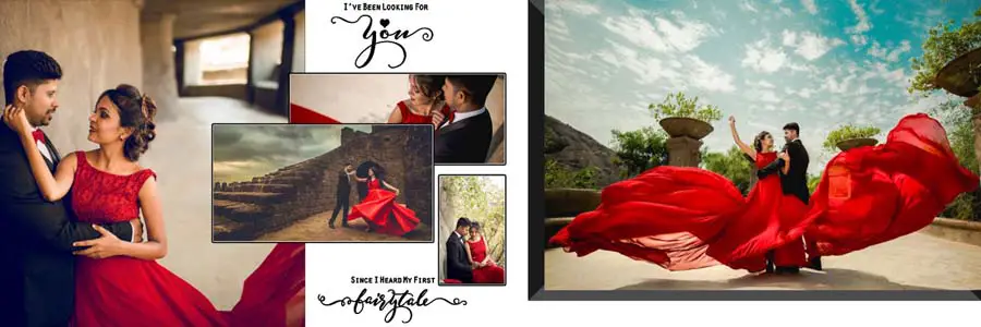 Creative 2021 Pre-Wedding Photo Album 12x36 PSD Designs