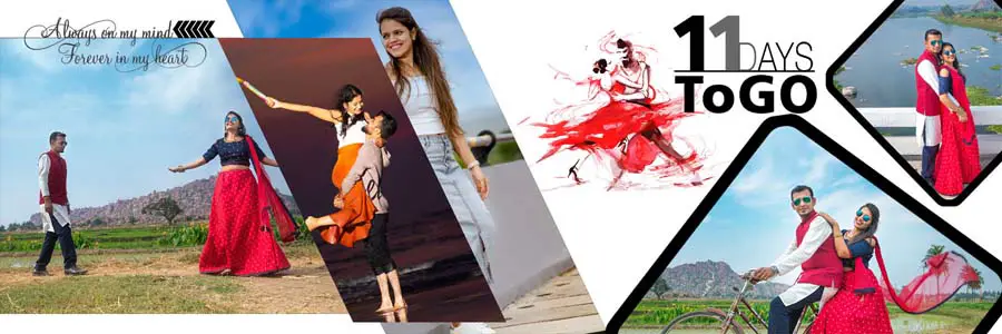 Creative 2021 Pre-Wedding Photo Album 12x36 PSD Designs