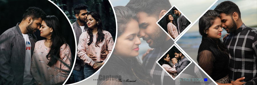 Creative pre-wedding photoshoot album PSD template free, preview 17