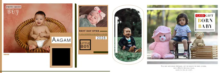 Born Baby Photo Album Design