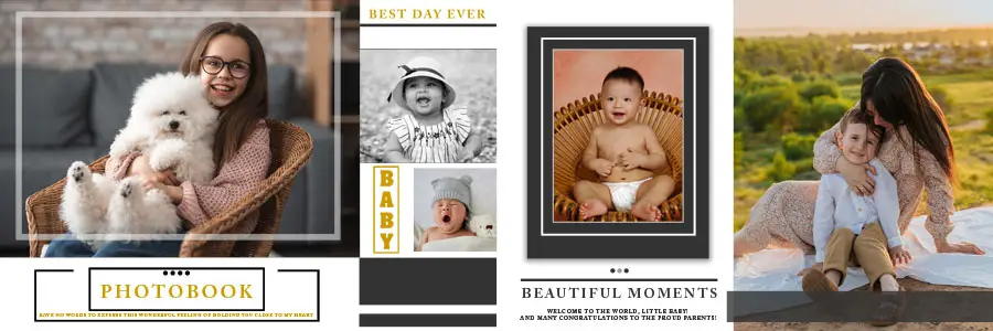 Born Baby Photo Album Design