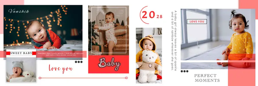 Newborn Baby Photo Album Design