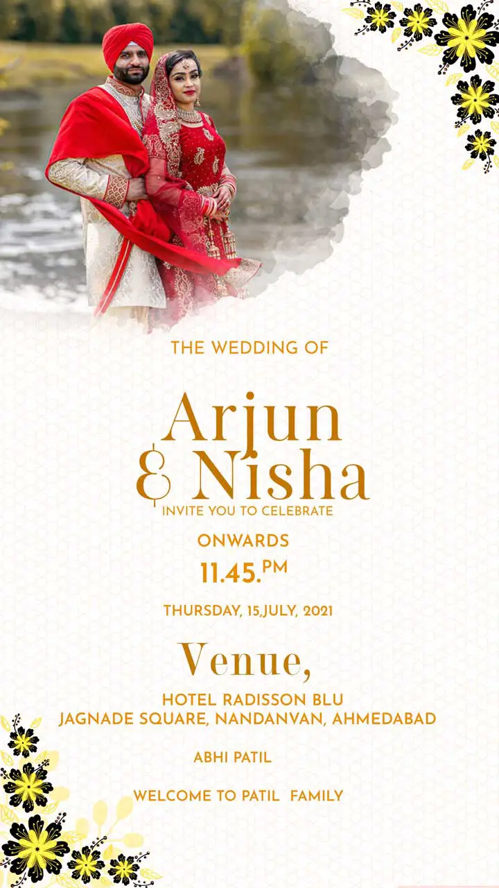 Wedding Invitation Cards For Whatsapp