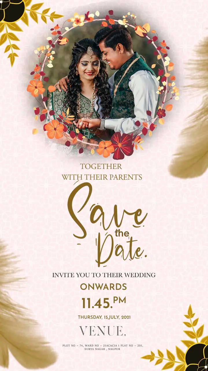 Save The Date Wedding Invitation Cards