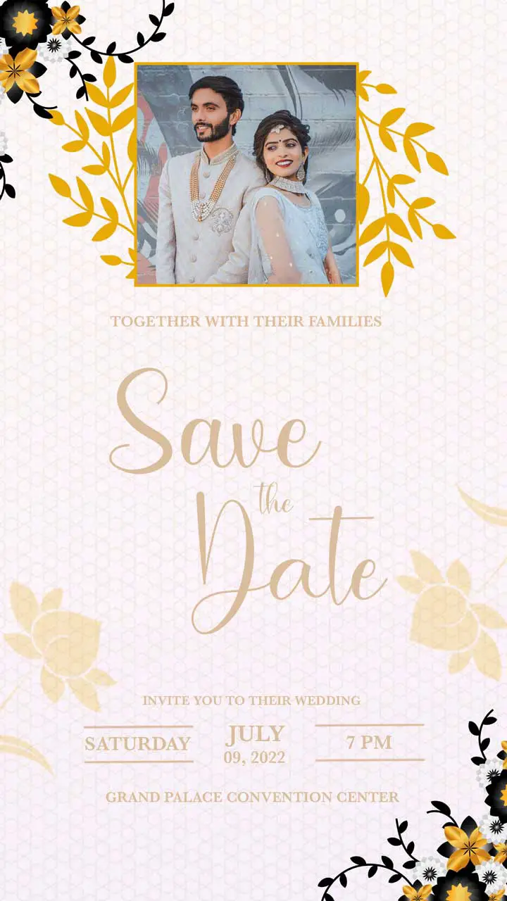 Save The Date Invitation Card