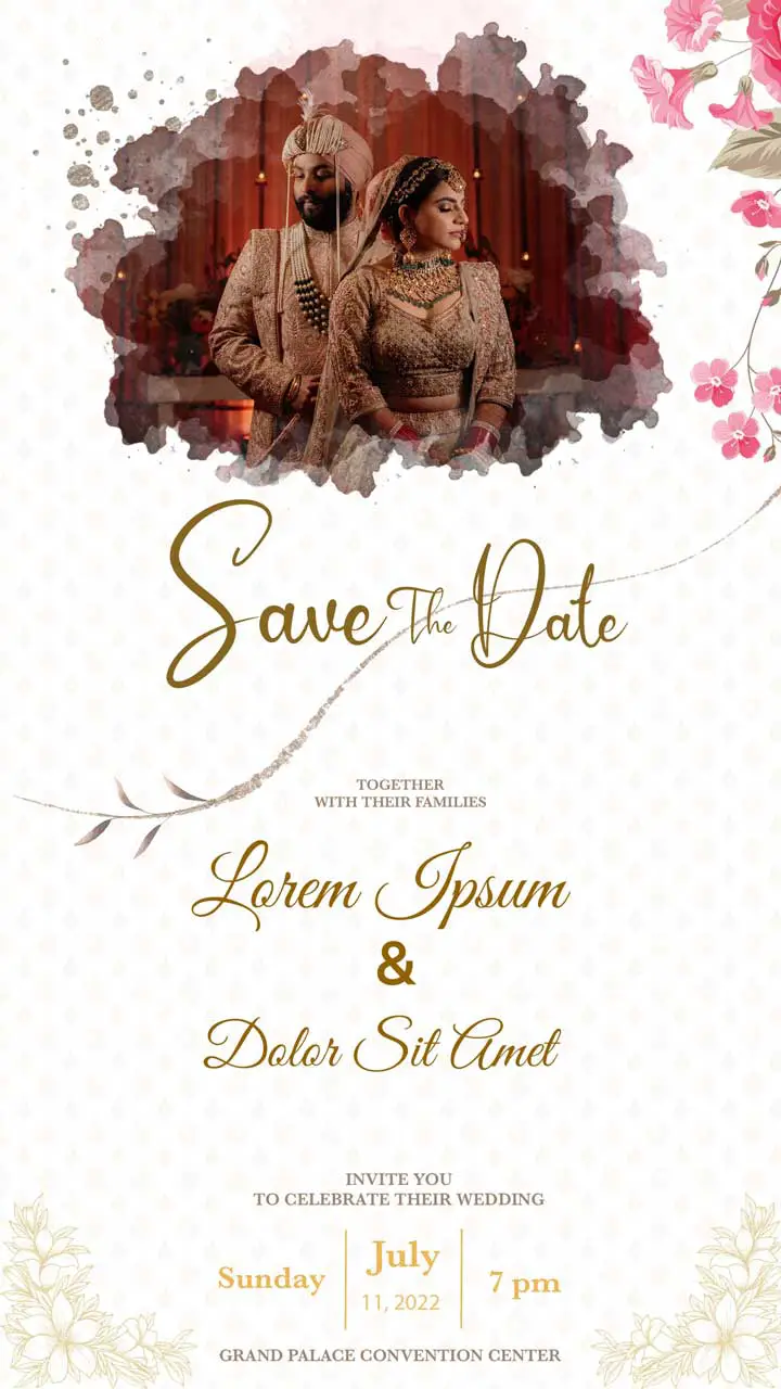 Save The Date Wedding Invitation Card