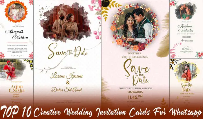 Wedding Invitation Cards For Whatsapp