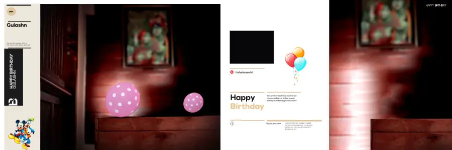 Birthday Photobook Magazine Design
