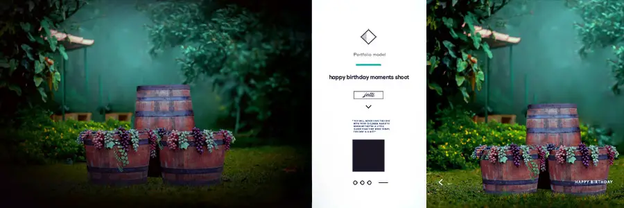 Birthday Photobook Magazine Design