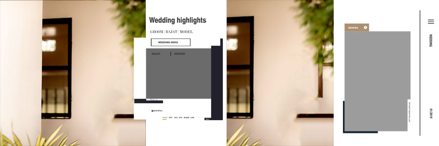 Wedding Photo Album Design PSD Pages