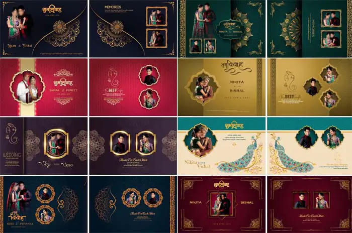 New Luxury Photo Album Cover Designs PSD Vol-01
