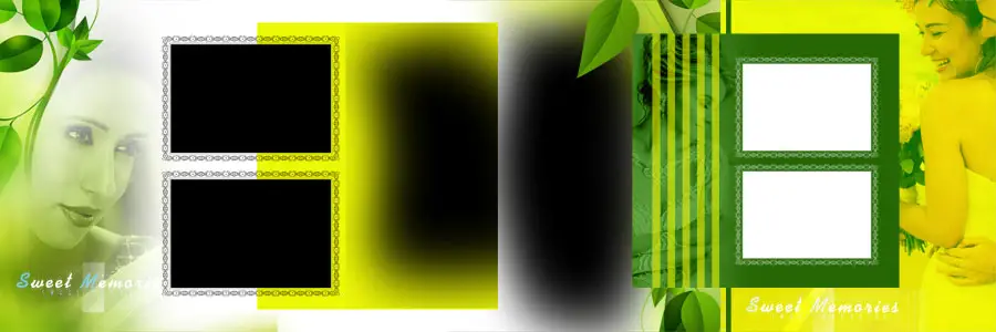 12x36 wedding album PSD extra sample page editable layout