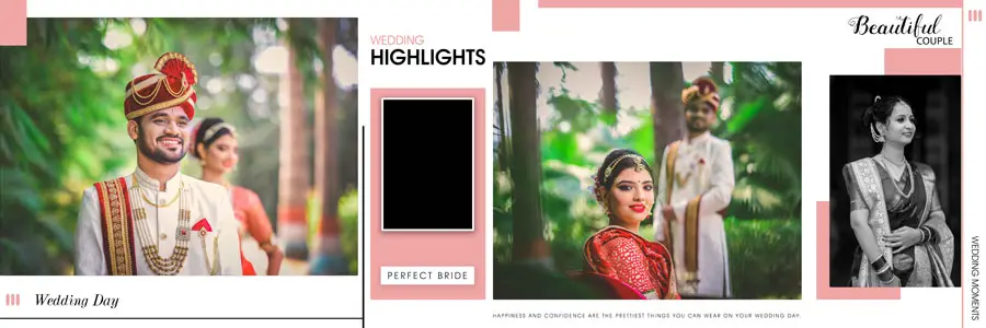 24 Wedding Album Design PSD