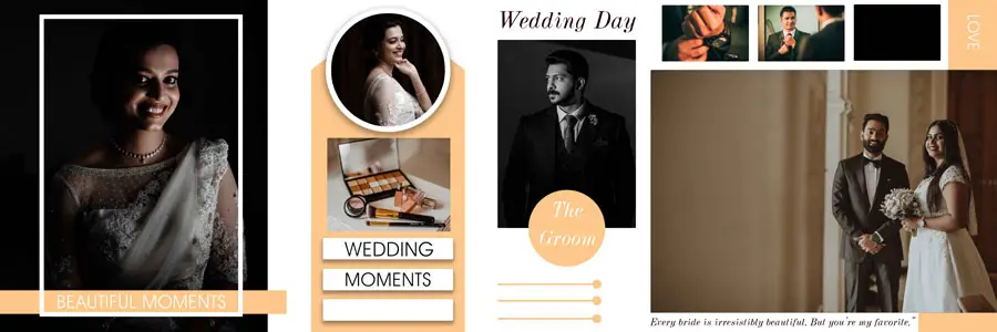 24 Wedding Album Design PSD