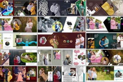 Baby Shower Photo Album Design 12x36 PSD Free Download 2023