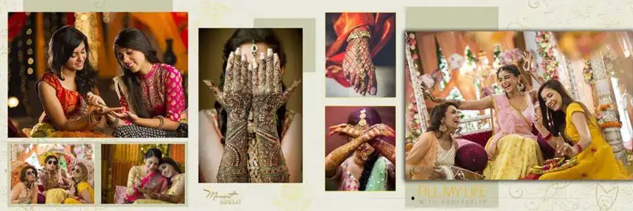 Mehendi Ceremony Photo Album Design