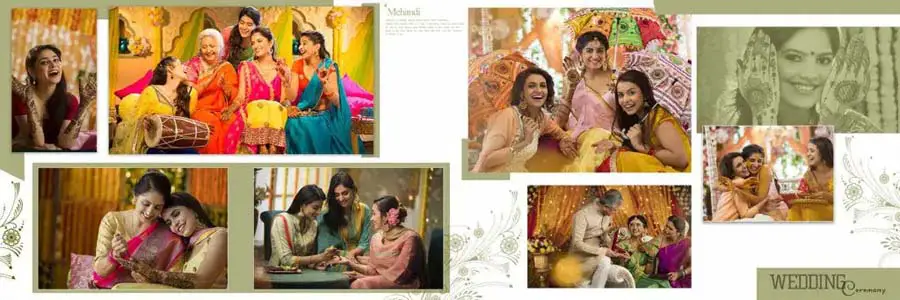 Mehendi Ceremony Photo Album Design