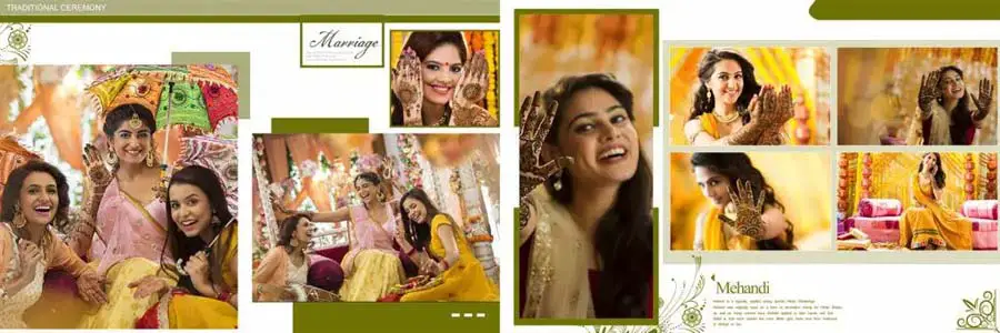 Mehendi Ceremony Photo Album Design