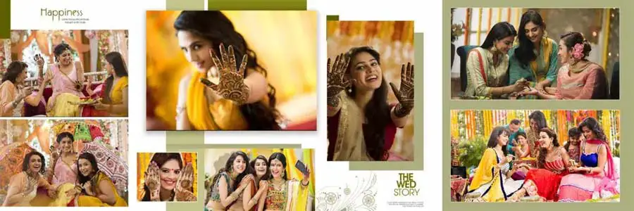 Mehendi Ceremony Photo Album Design