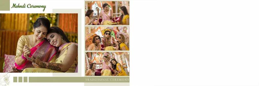 Mehendi Ceremony Photo Album Design