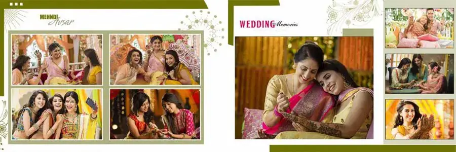 Mehendi Ceremony Photo Album Design