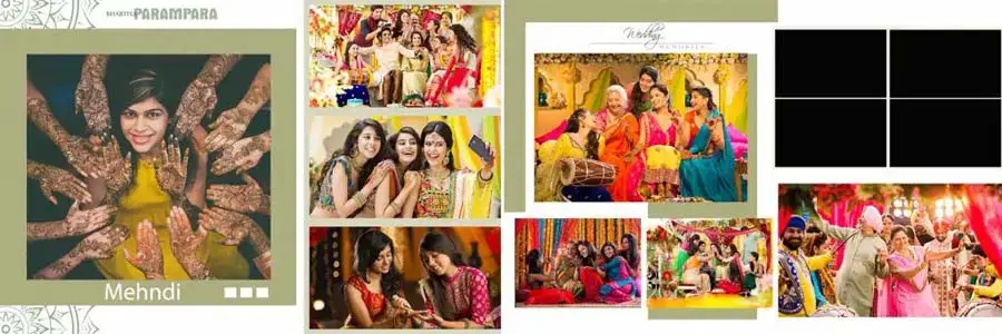 Mehendi Ceremony Photo Album Design