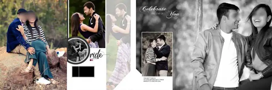 Pre Wedding Album Design PSD