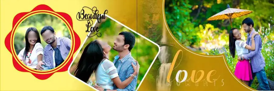 Pre Wedding Album Design PSD