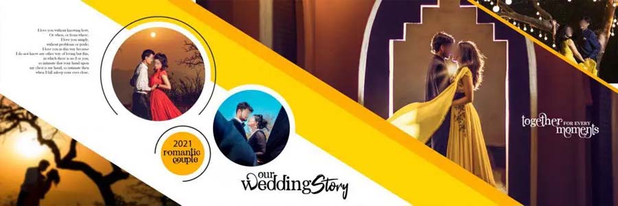 Pre Wedding Album Design PSD