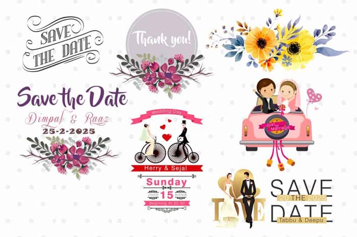 Save the Date Images, Elements And Cliparts