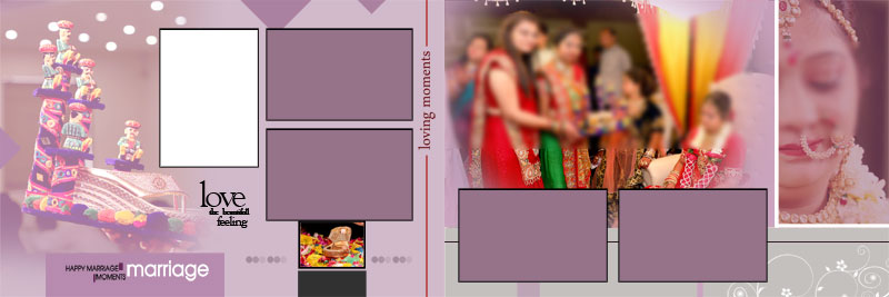 12x36 Wedding Album Vidhi PSD Templates